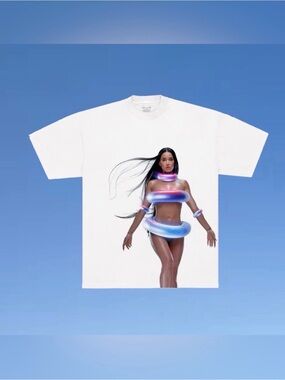 Katy Perry Lifetimes Tour 2025 Graphic Tee Men’s Large White Concert Shirt Merch